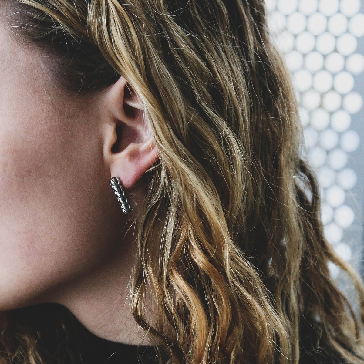 Edelstahl-Ohrringe mit Spigaglied