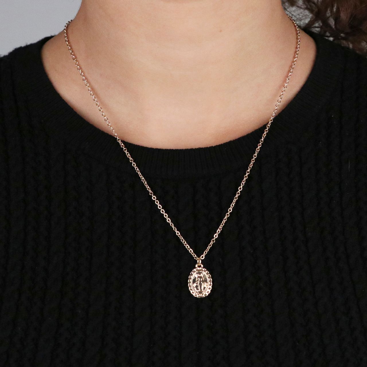 Bijoux goudkleurige ketting met hanger voor dames
