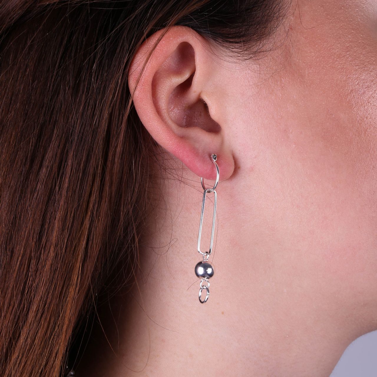 Zilverkleurige byoux oorbellen Mix&Match