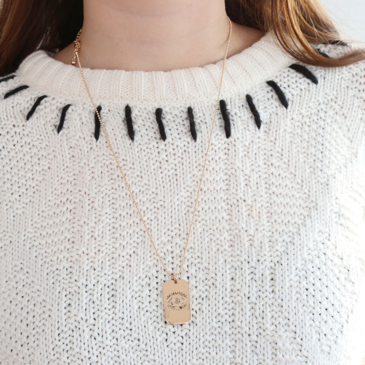 Bijoux goudkleurige ketting met hanger munt voor dames