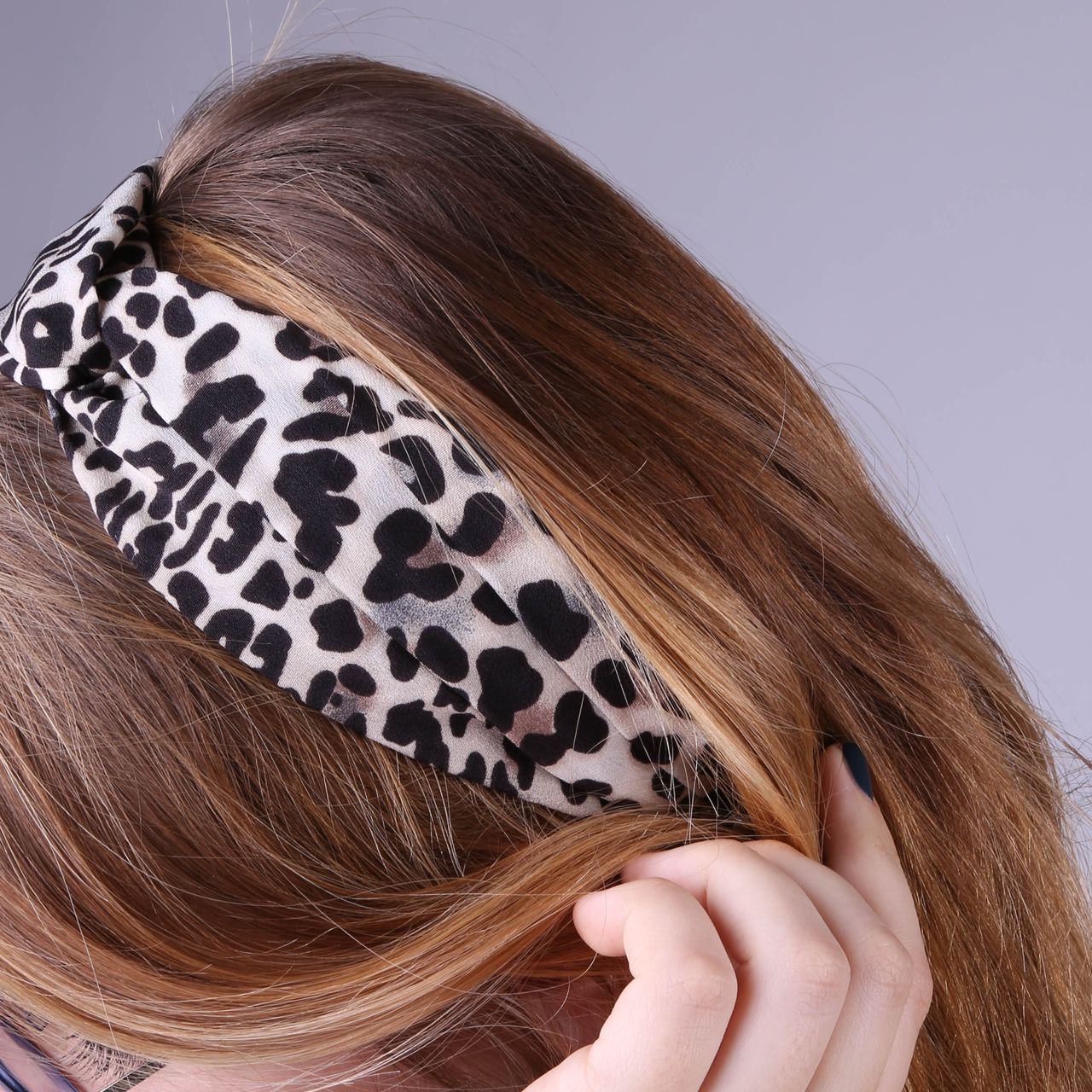 Haarband met panterprint