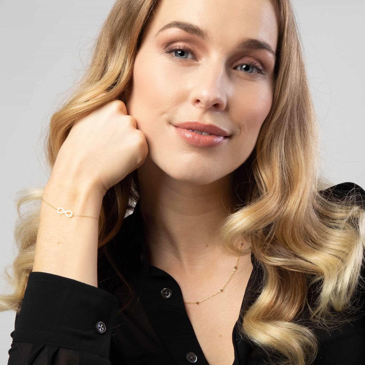 14 Karaat geelgouden ketting met balletjes