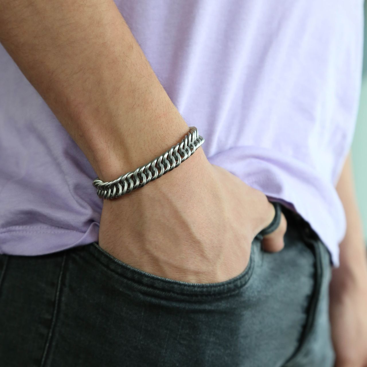Armband, 925 Silber, Gourmetglied