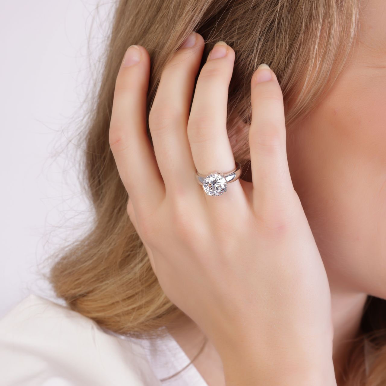 Ring, 925 Silber, mit Zirkonia