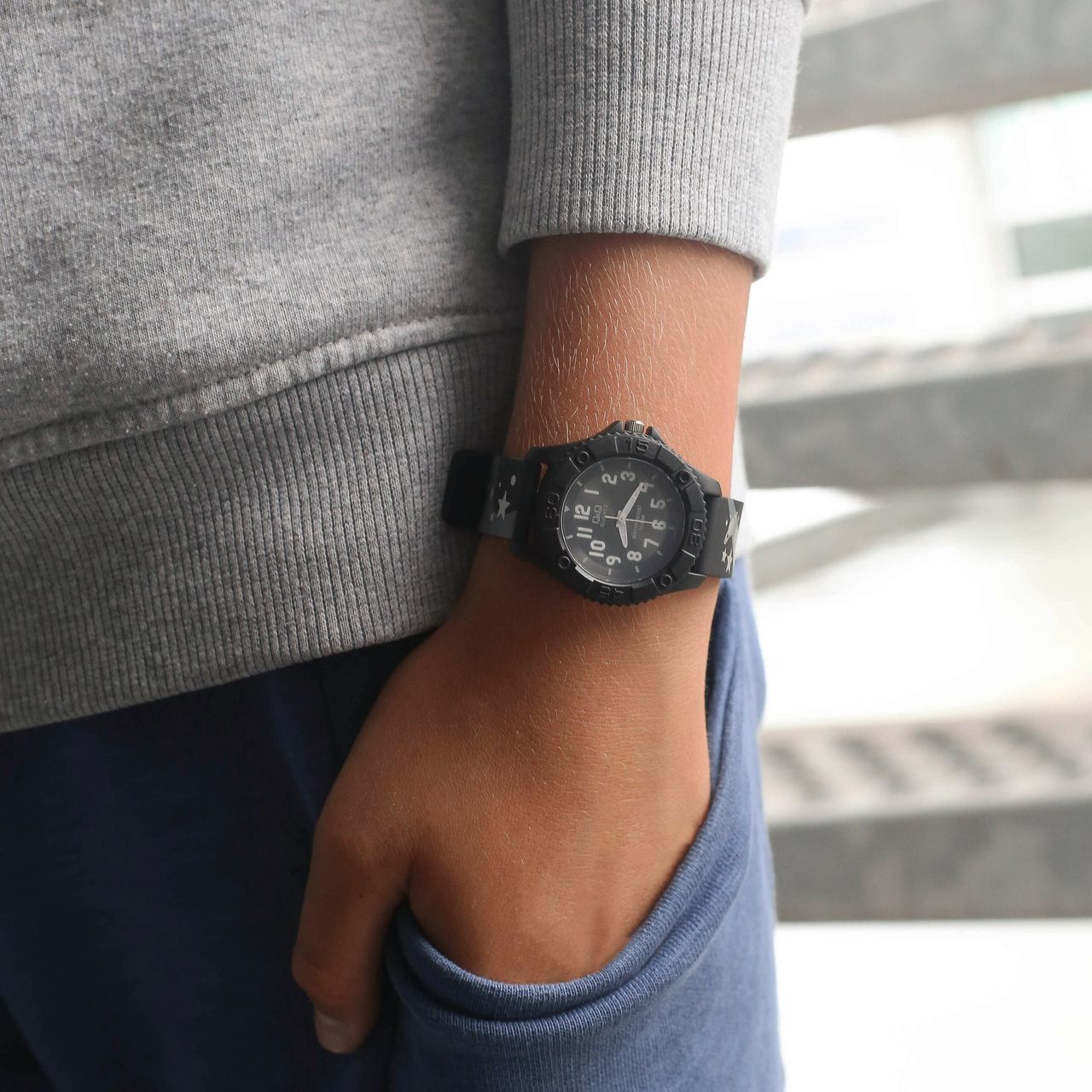 Q&Q Kinder-Armbanduhr VQ96J014Y