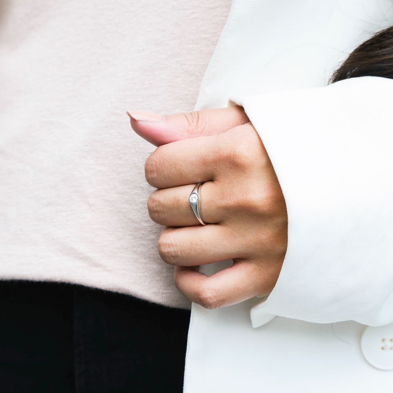 Ring, 925 Silber, mit Zirkonia