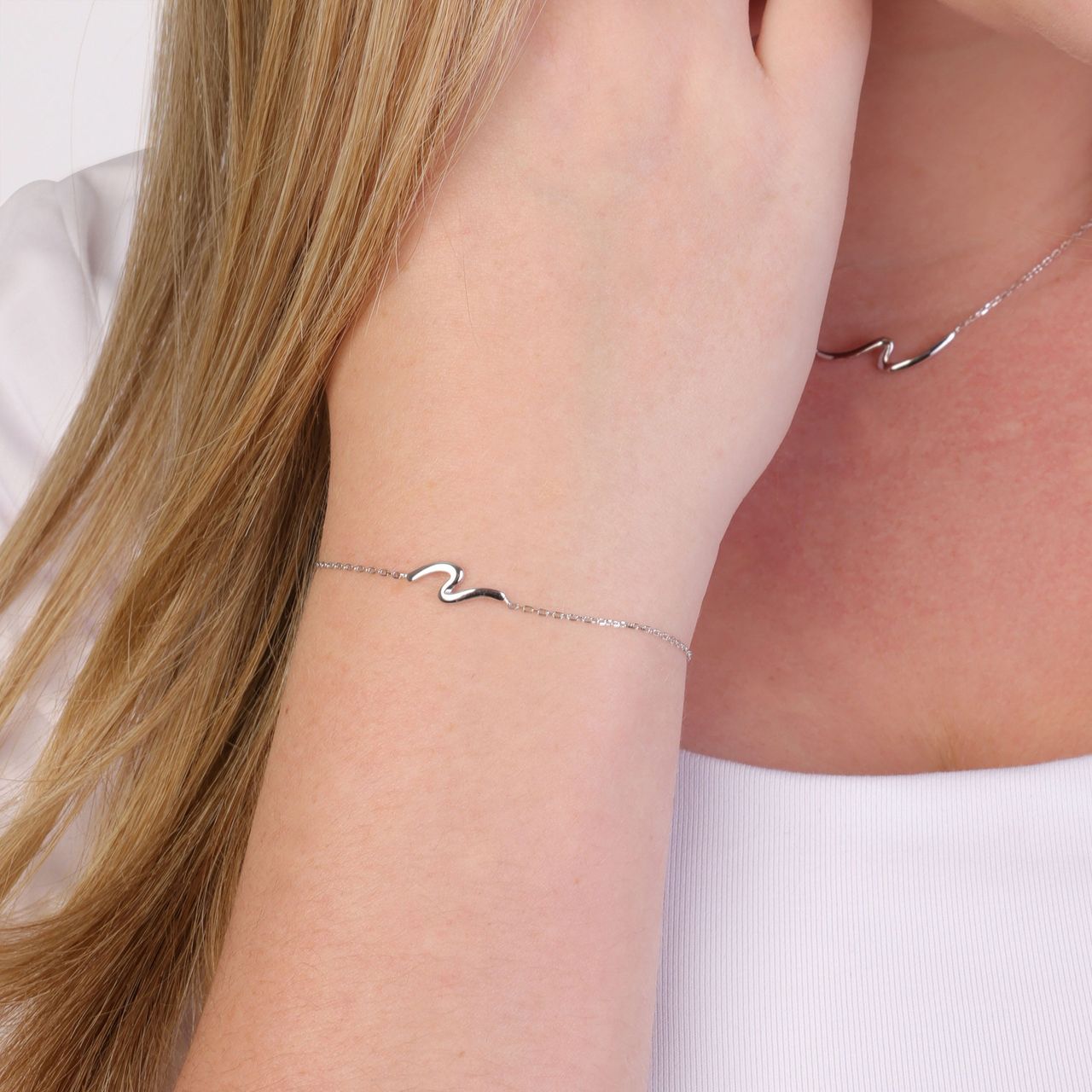 Zilveren armband golf