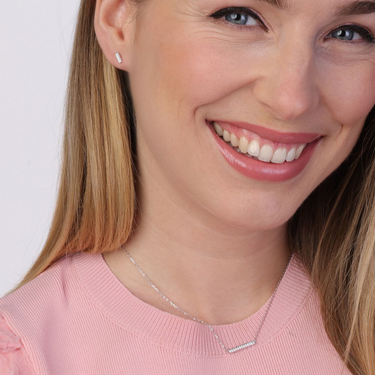 Zilveren set bar met zirkonia