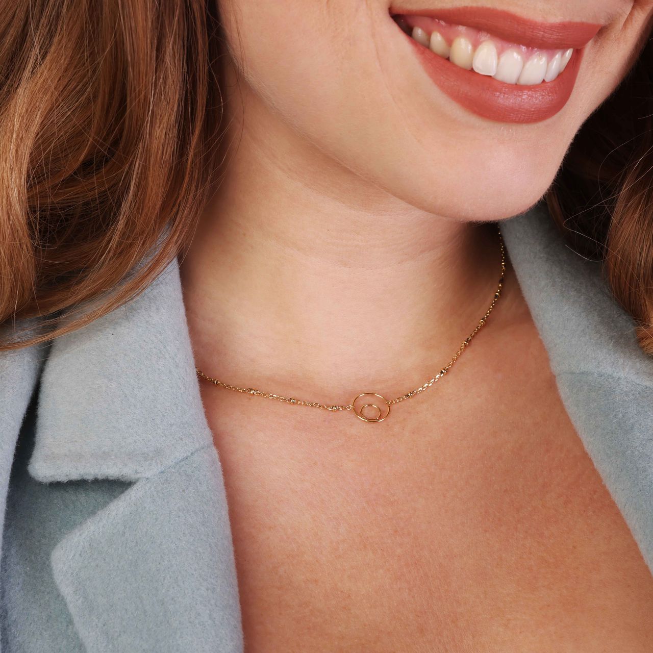Goldplated set met armband en ketting