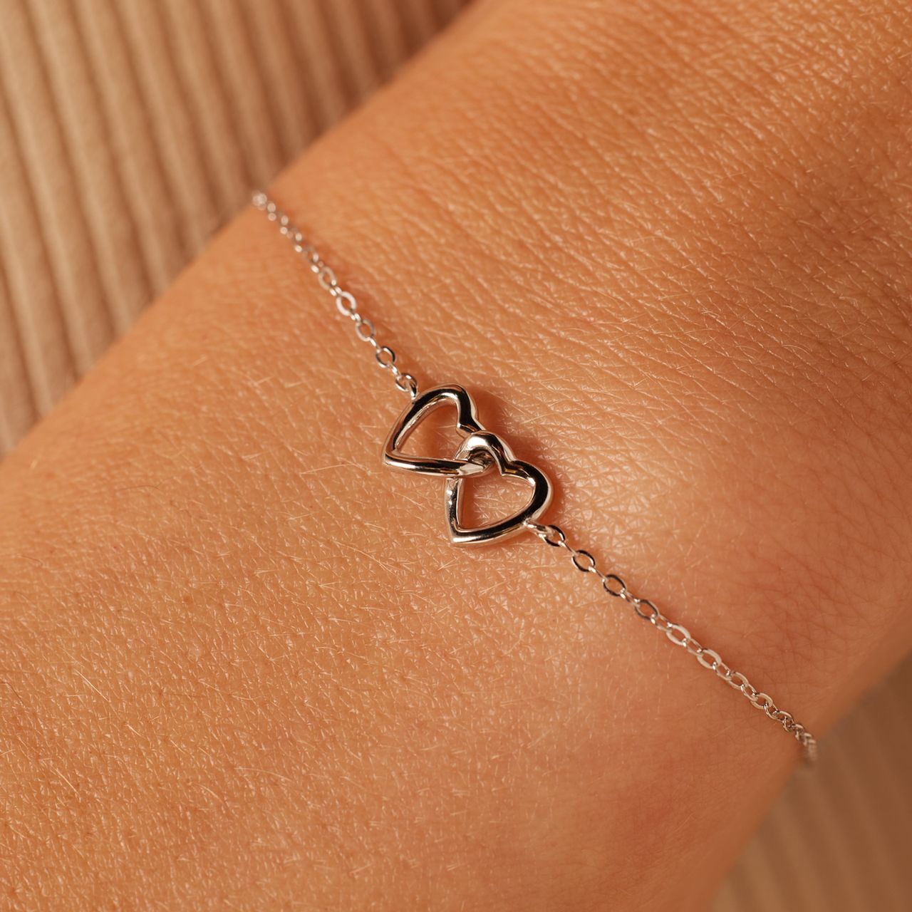 Zilveren armband 2 harten
