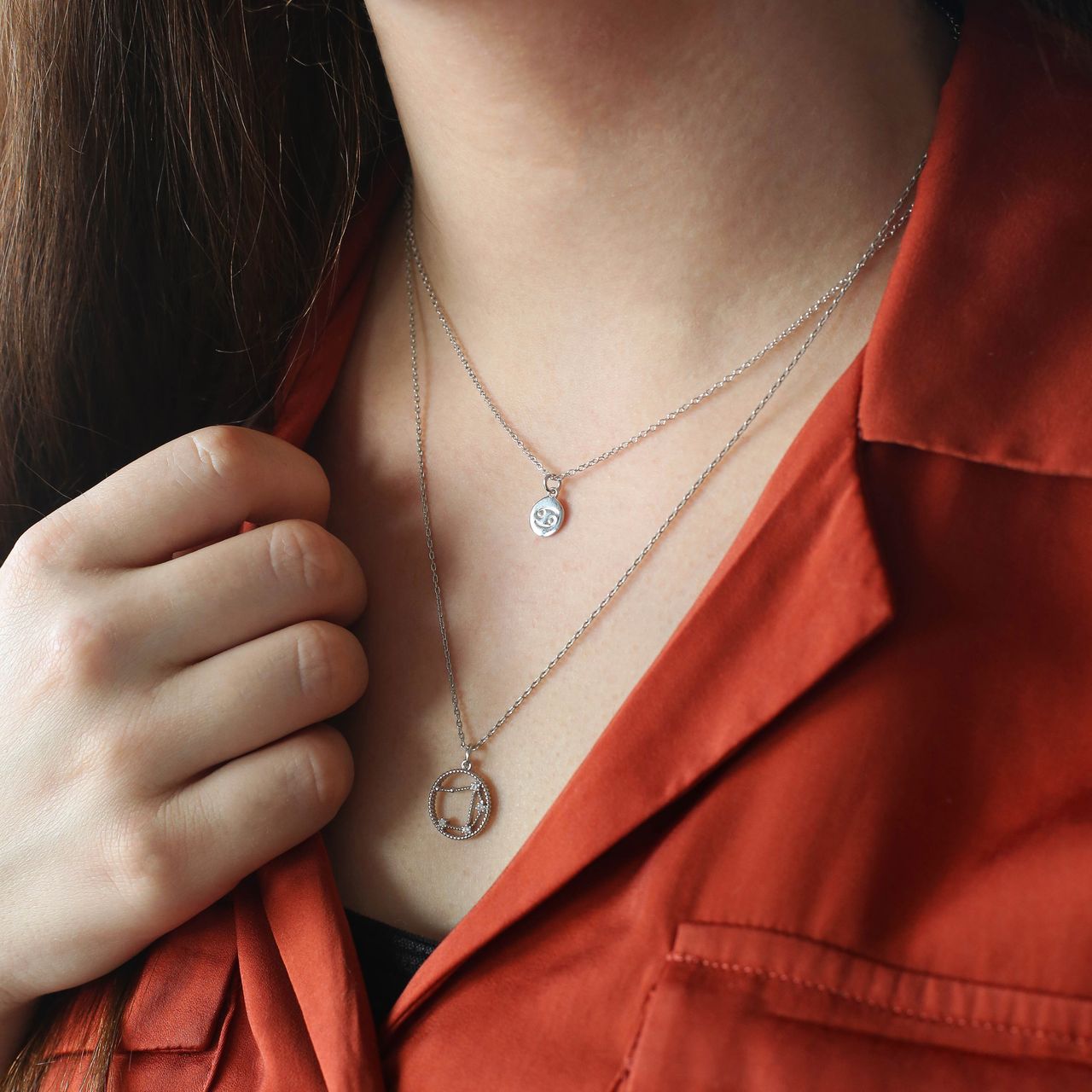 Byoux ketting sterrenbeeld weegschaal