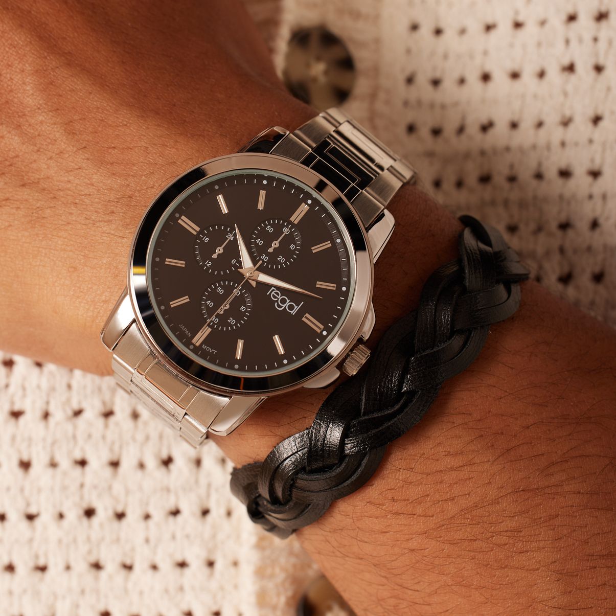 Regal Armbanduhr für Herren in Geschenkbox mit Armband
