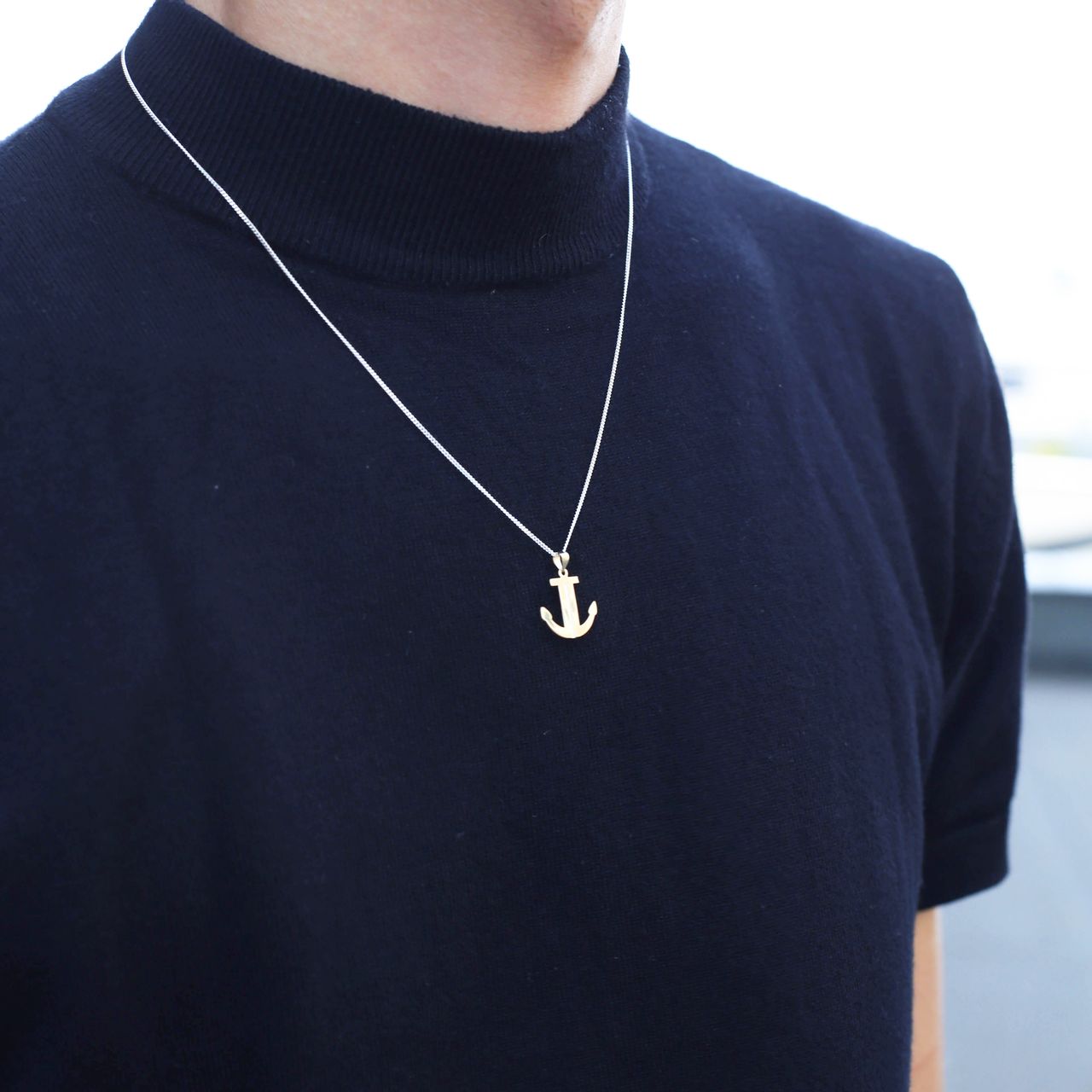 Anhänger, 585 Gelbgold, Anker