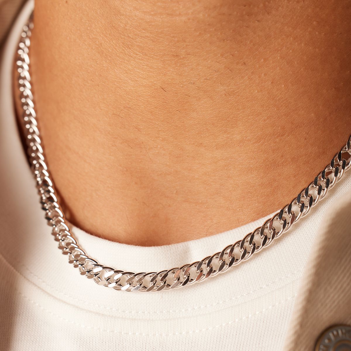 Halskette, 925 Silber, Gourmetglied