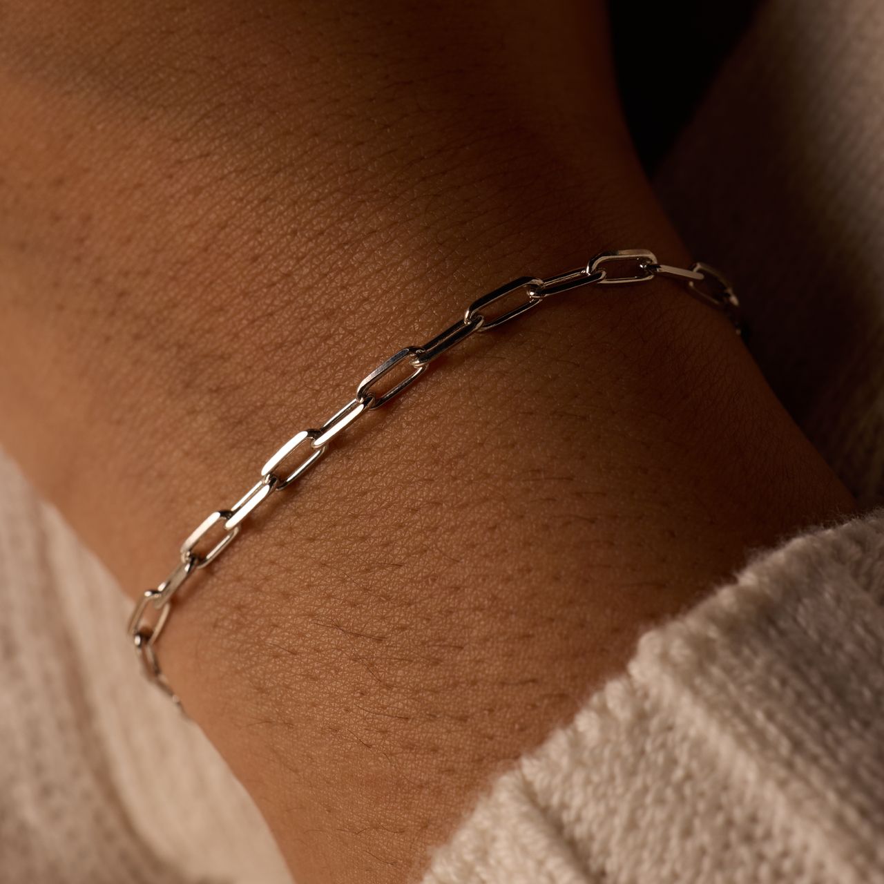 Armband aus 925 Silber, Closed-Forever, 3 mm