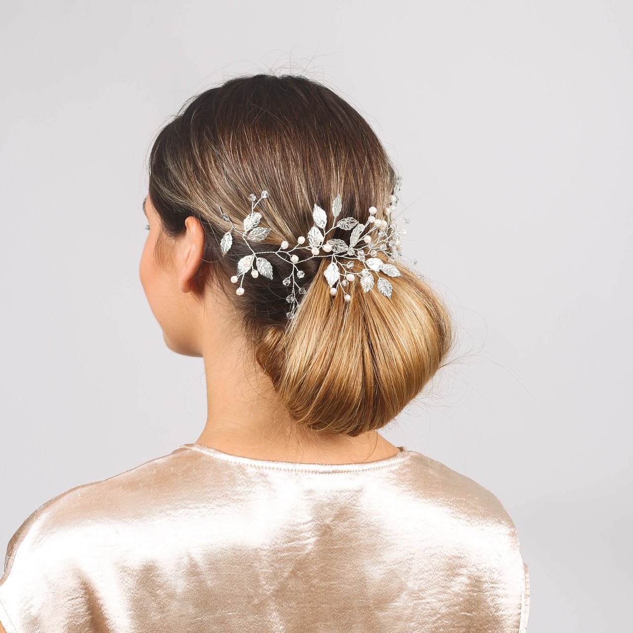 Plated haarsieraad met parel voor dames