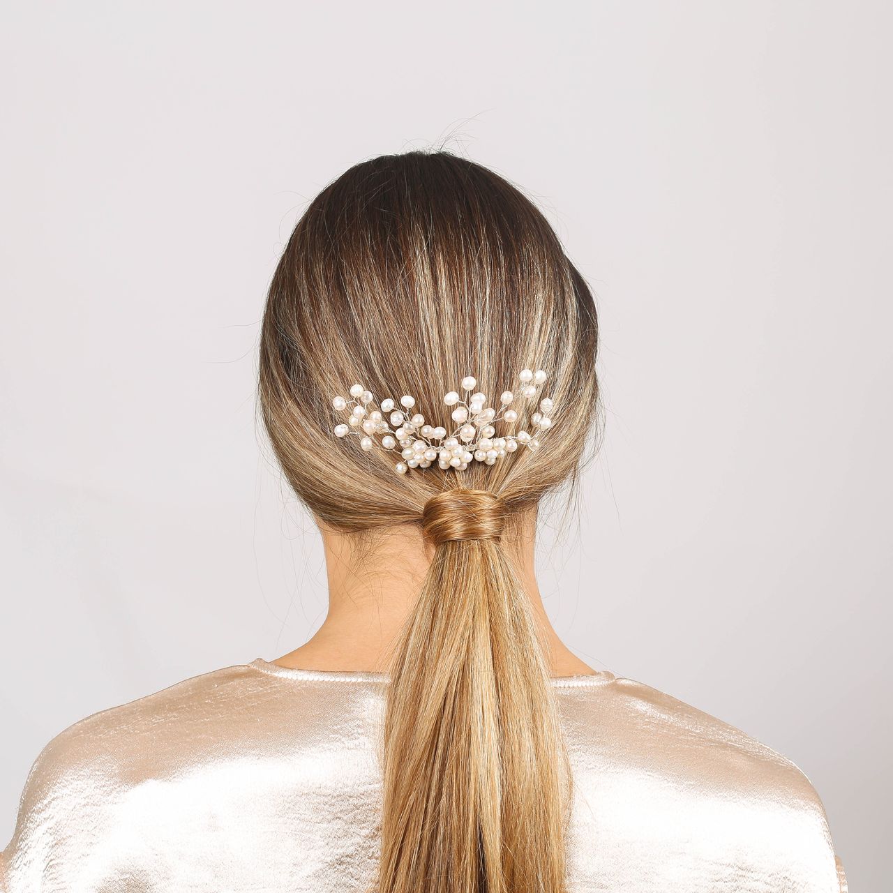 Haarkam met zoetwaterparels