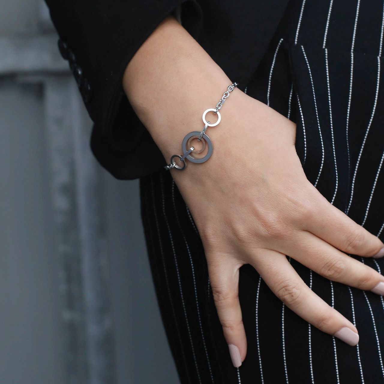 Bicolor-Armband von Guess, Edelstahl, ETERNAL CIRCLES