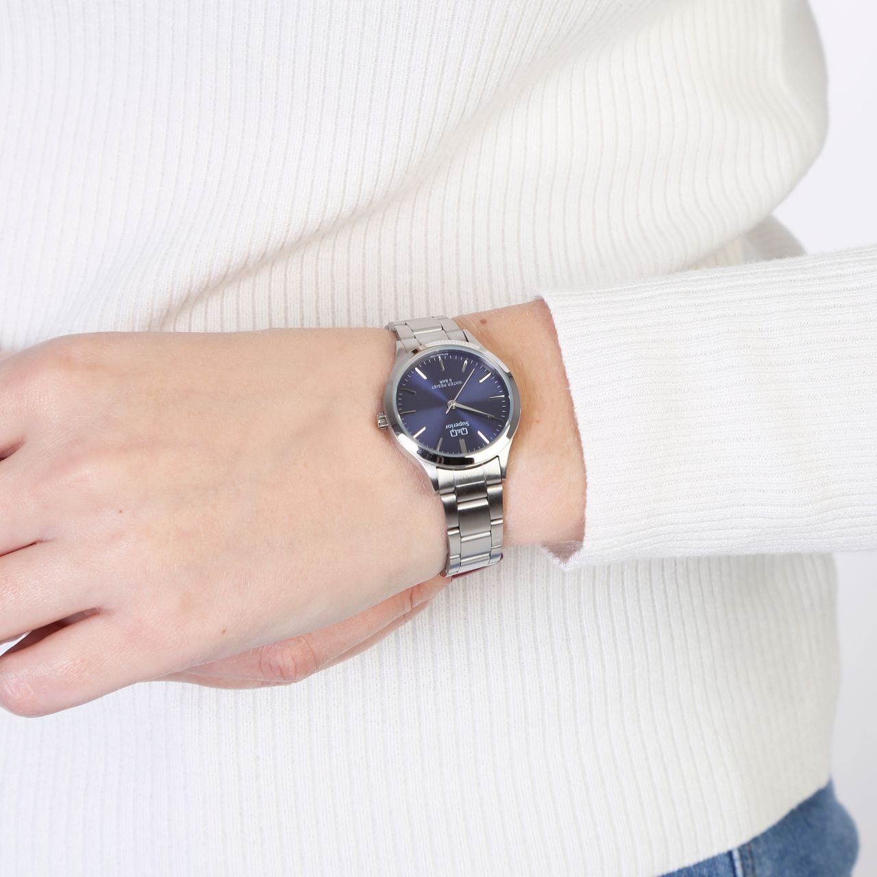 Q&Q Superior horloge met stalen band