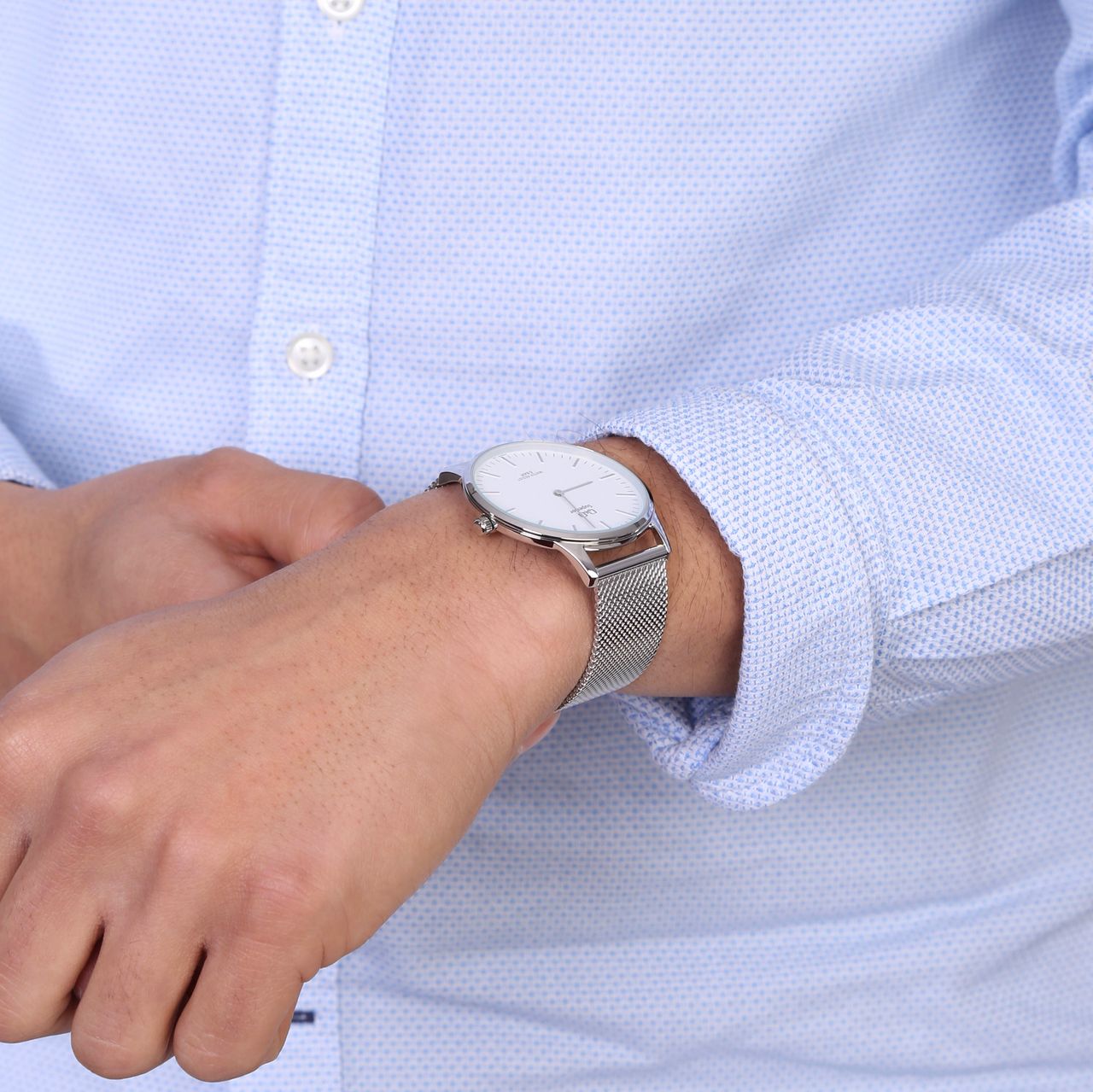Q&Q Superior horloge met mesh band