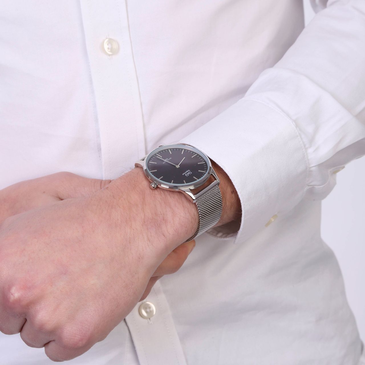Q&Q Superior horloge met mesh band