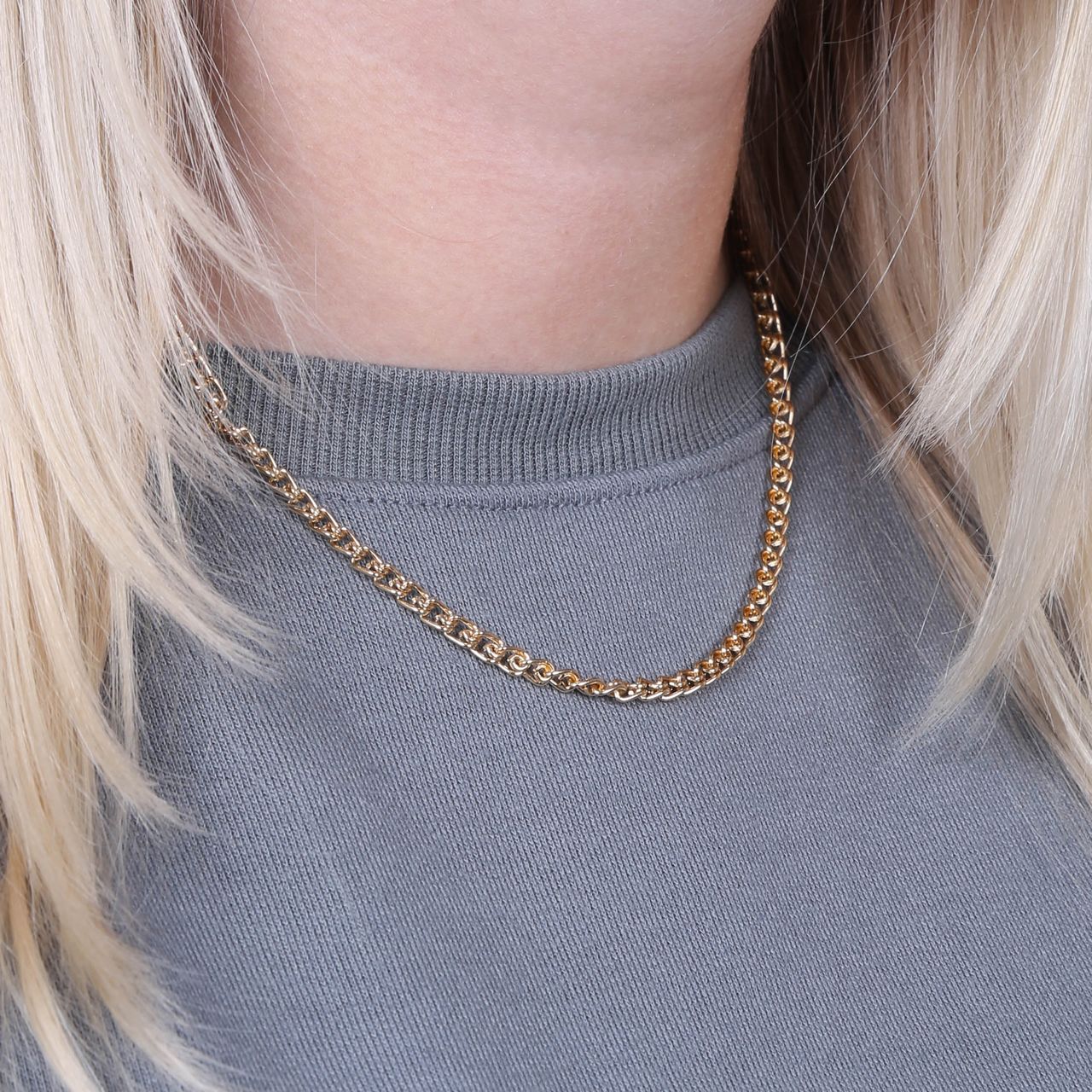 Goudkleurige bijoux ketting
