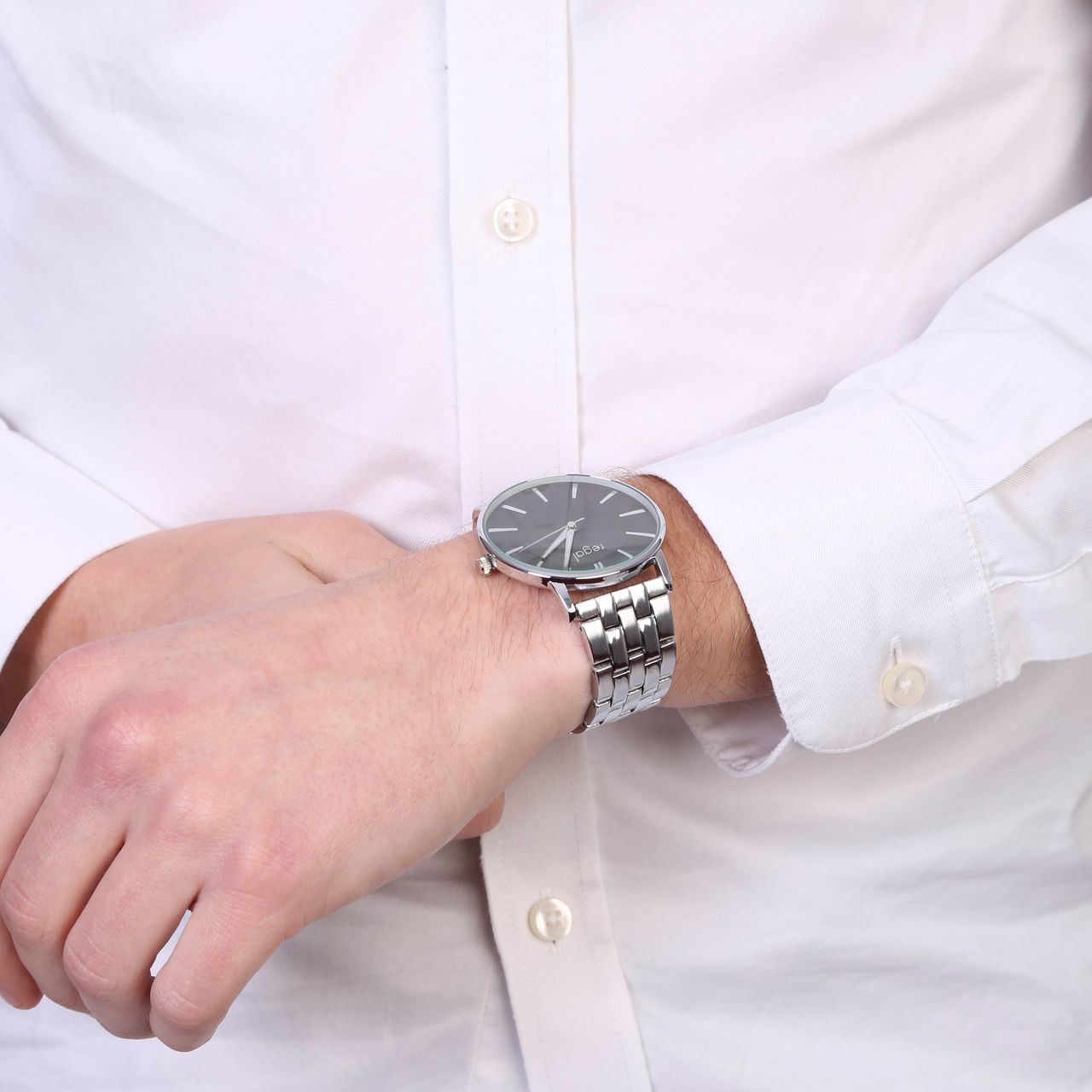 Regal heren horloge met stalen band