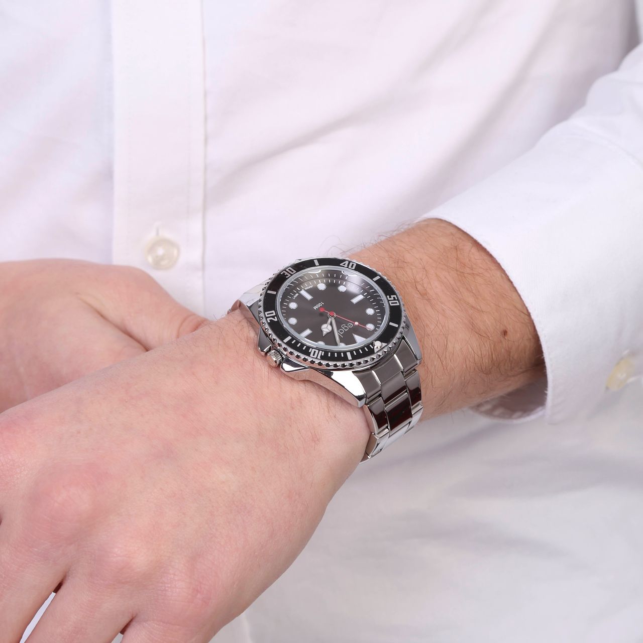 Regal Herrenarmbanduhr mit Edelstahlarmband