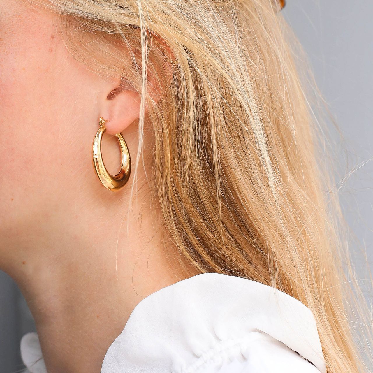 Bijoux goudkleurige oorringen voor dames