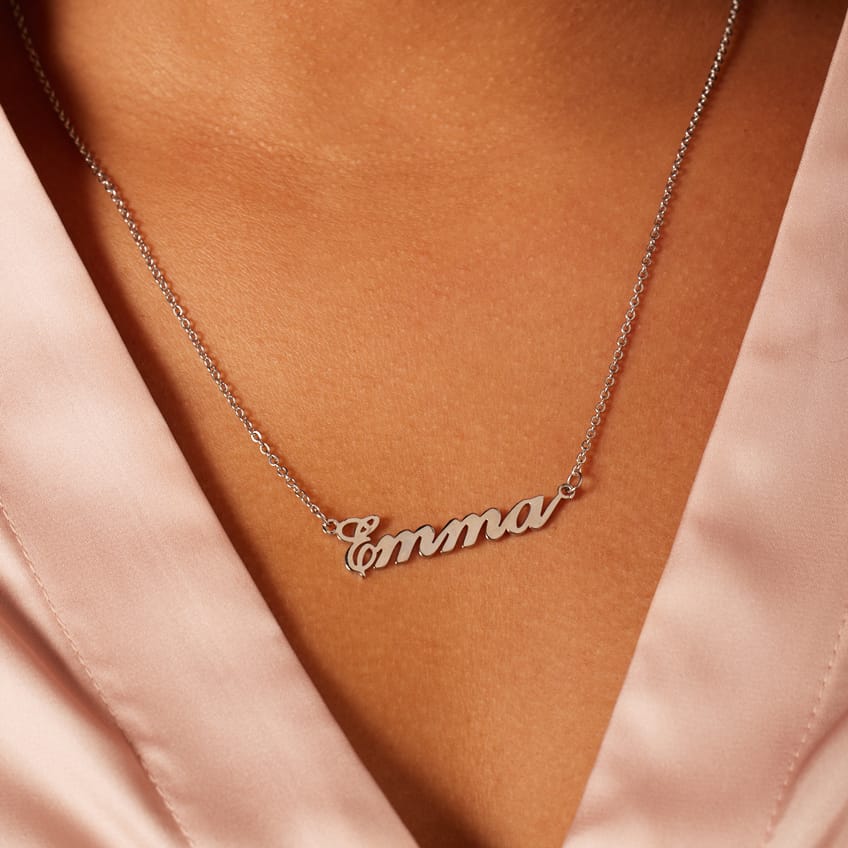 Namenskette Julia, 925 Silber, small