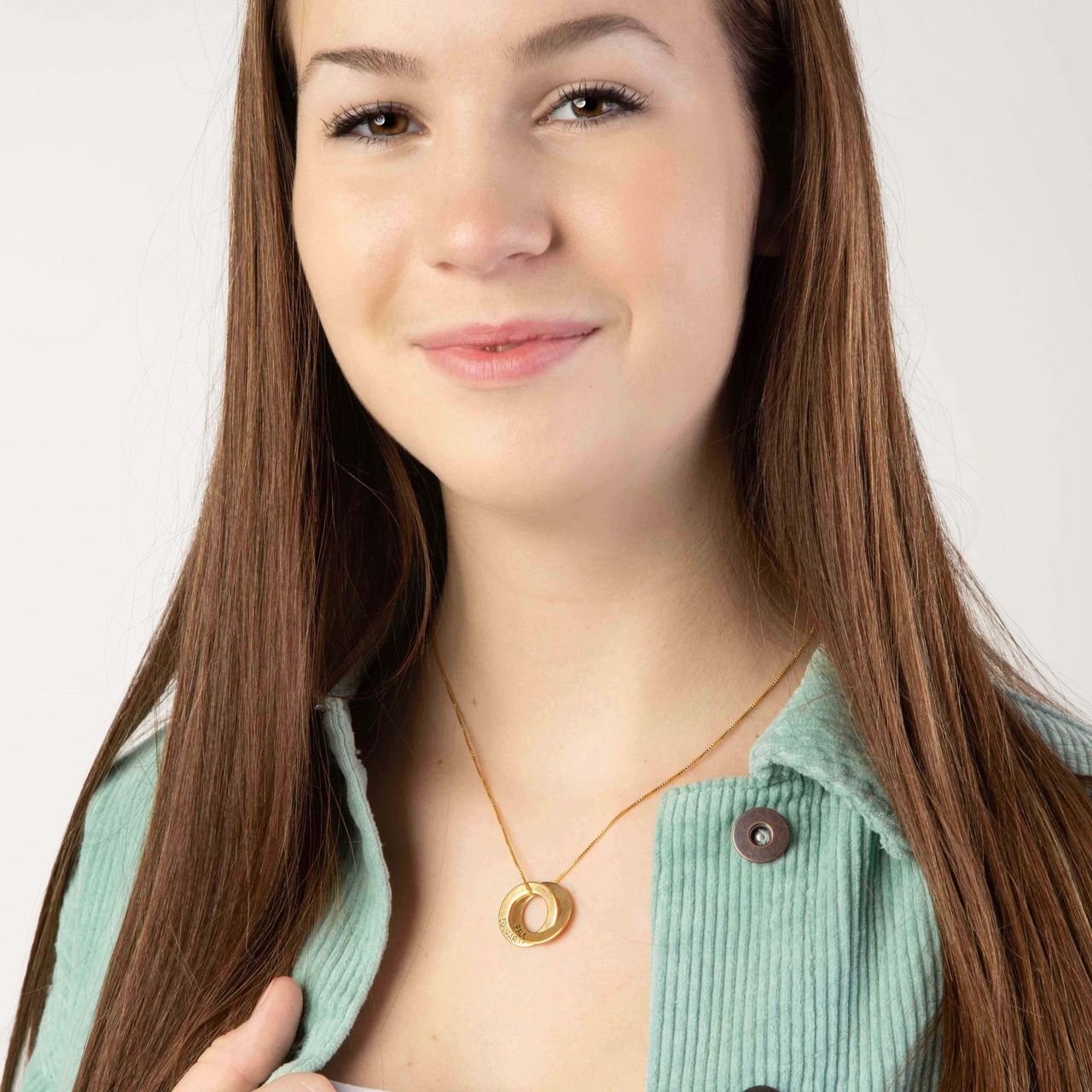 Zilveren goldplated ketting met hanger voor dames