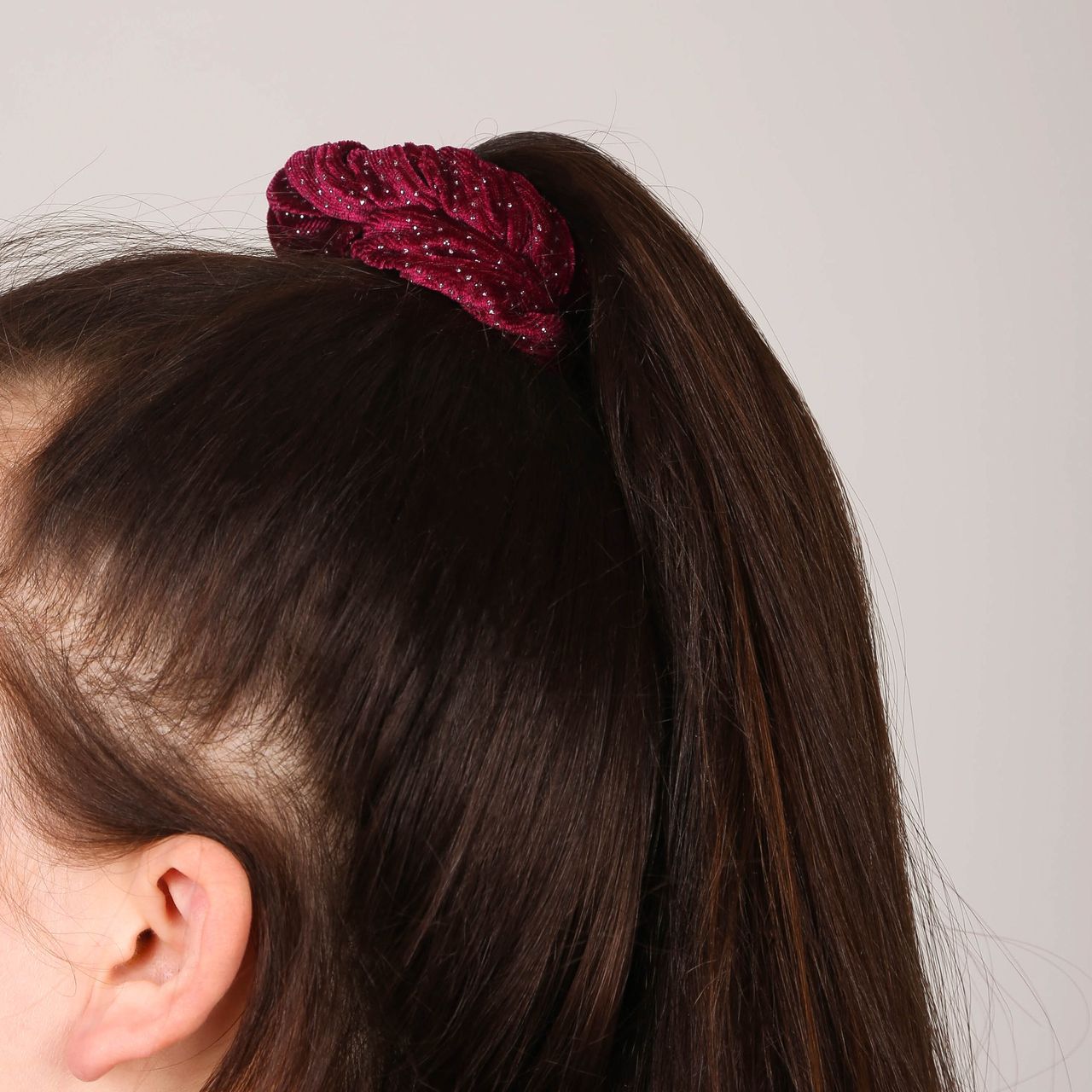Stoffen Zalmrode haaraccessoire voor dames