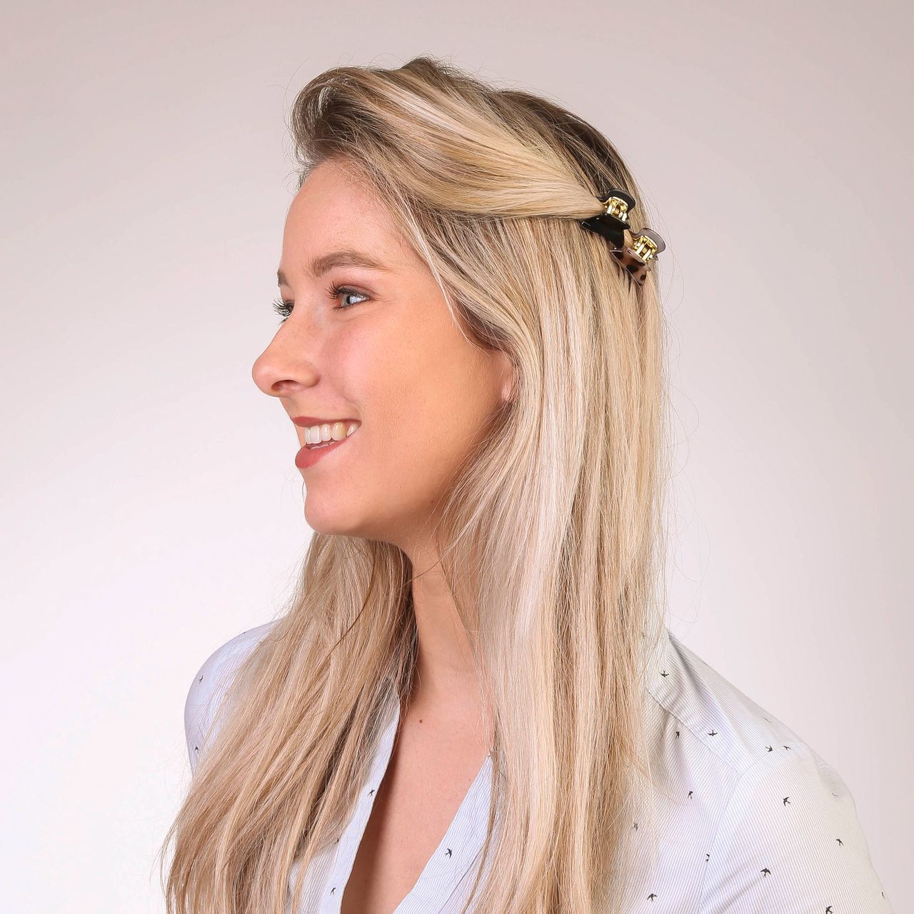 Setje haarklemmentjes luipaard