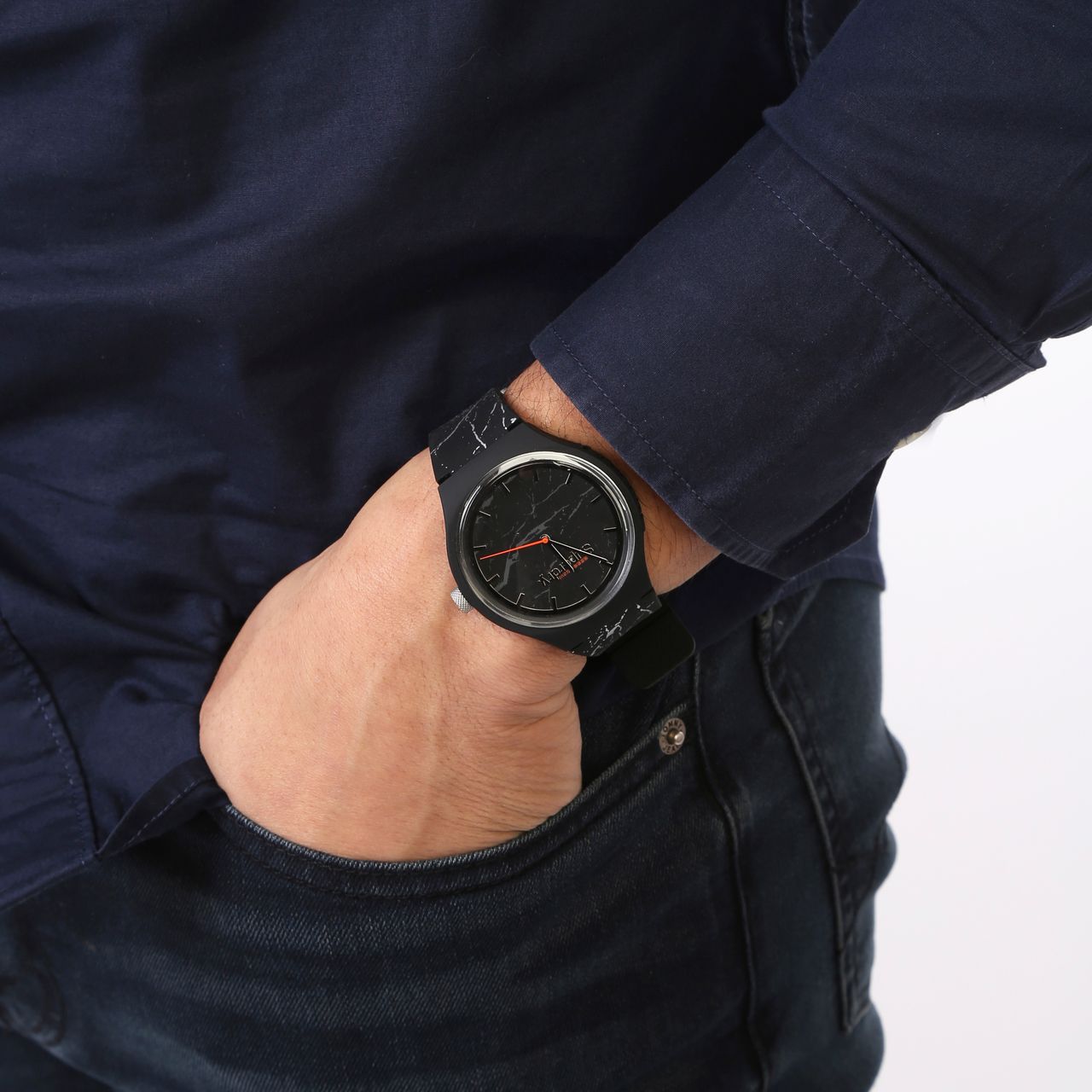 Superdry horloge Urban XL Marble SYG253BE