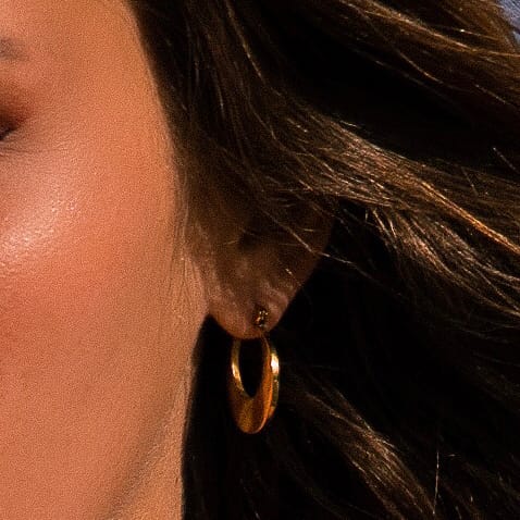 Stainless steel goldplated oorknoppen voor dames