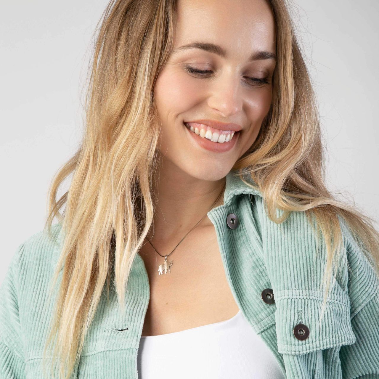 Anhänger, 925 Silber, Elefant