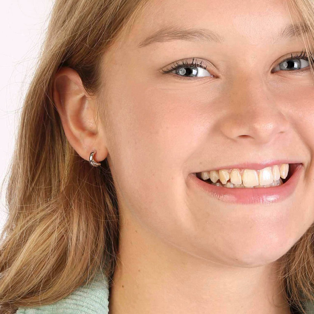 Ohrstecker, 925 Silber, doppelt