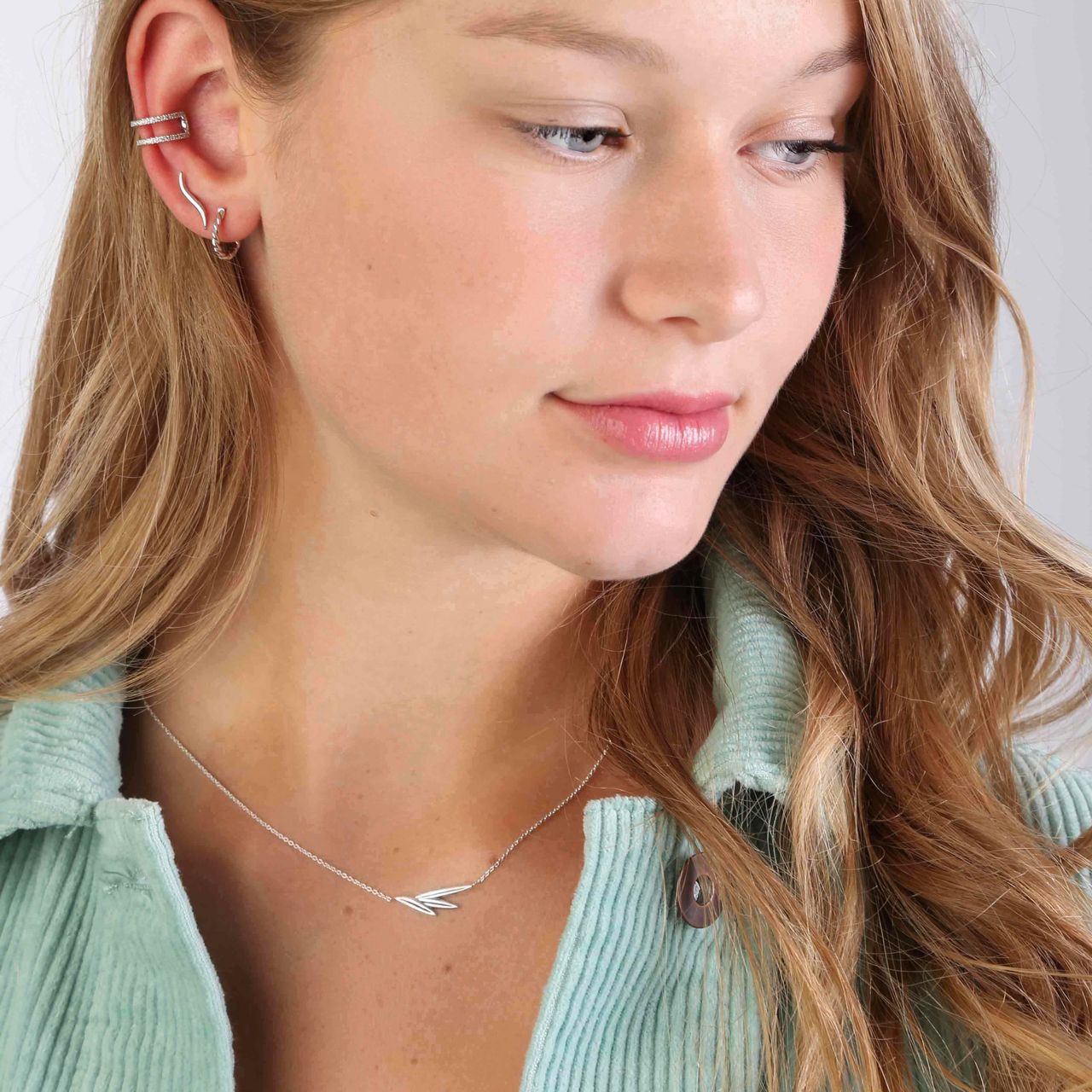 Zilveren ketting blad Bali Treasures