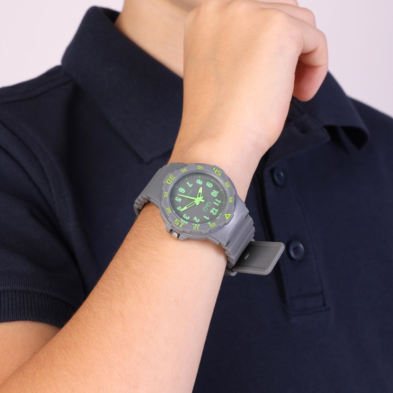 Q&Q kids horloge met rubberen band