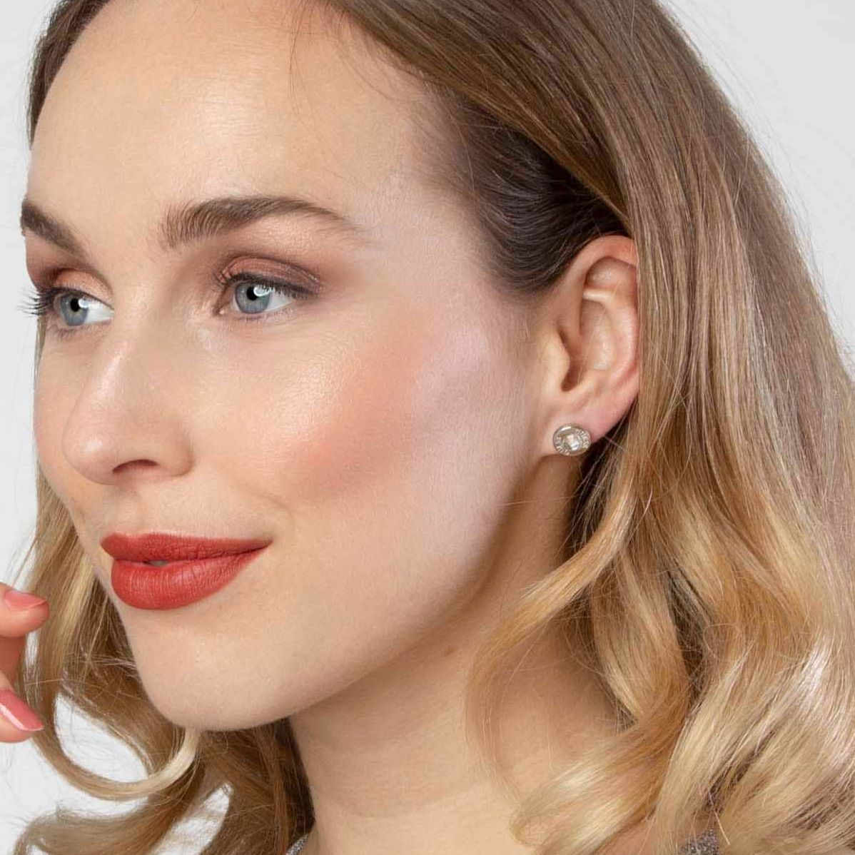 Guess stainless steel oorbellen clear SHINY CRYSTALS