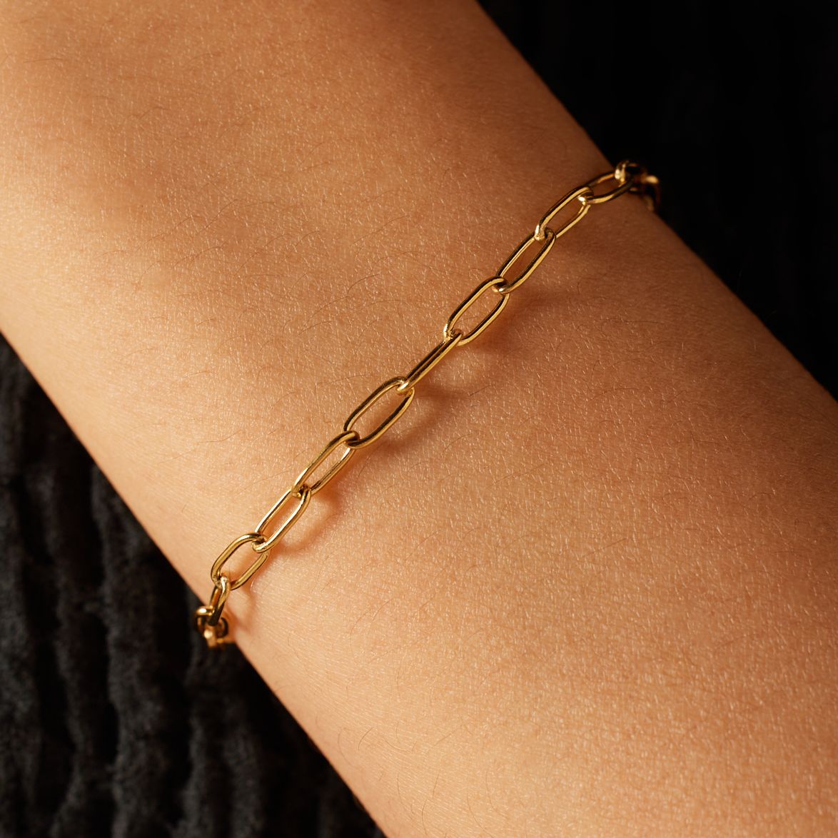 Stainless steel goldplated fantasiearmband voor dames
