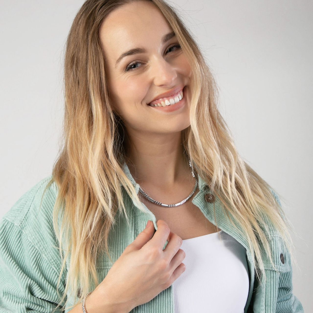 Zilveren ketting mat/glans