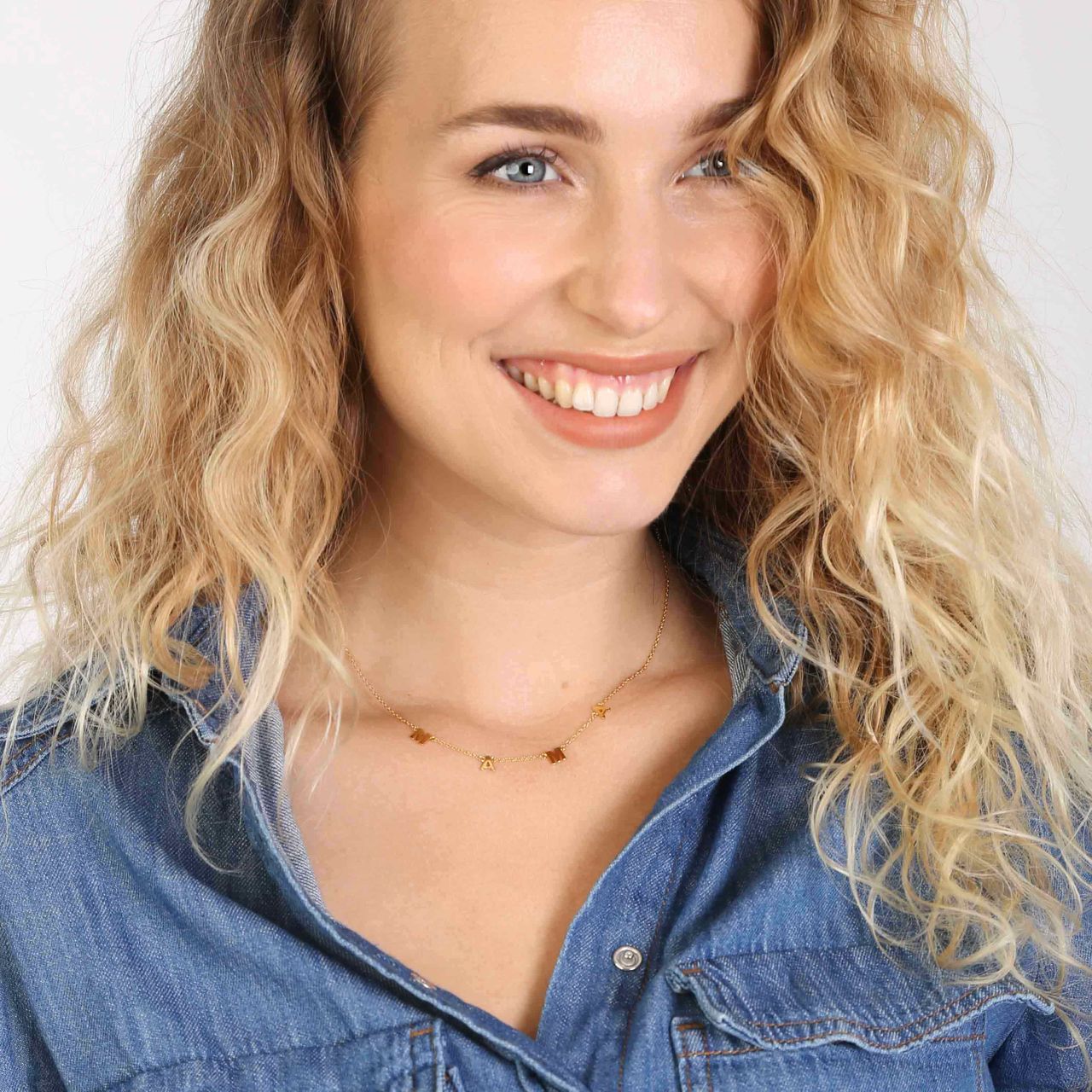 Zilveren ketting goldplated MAMA