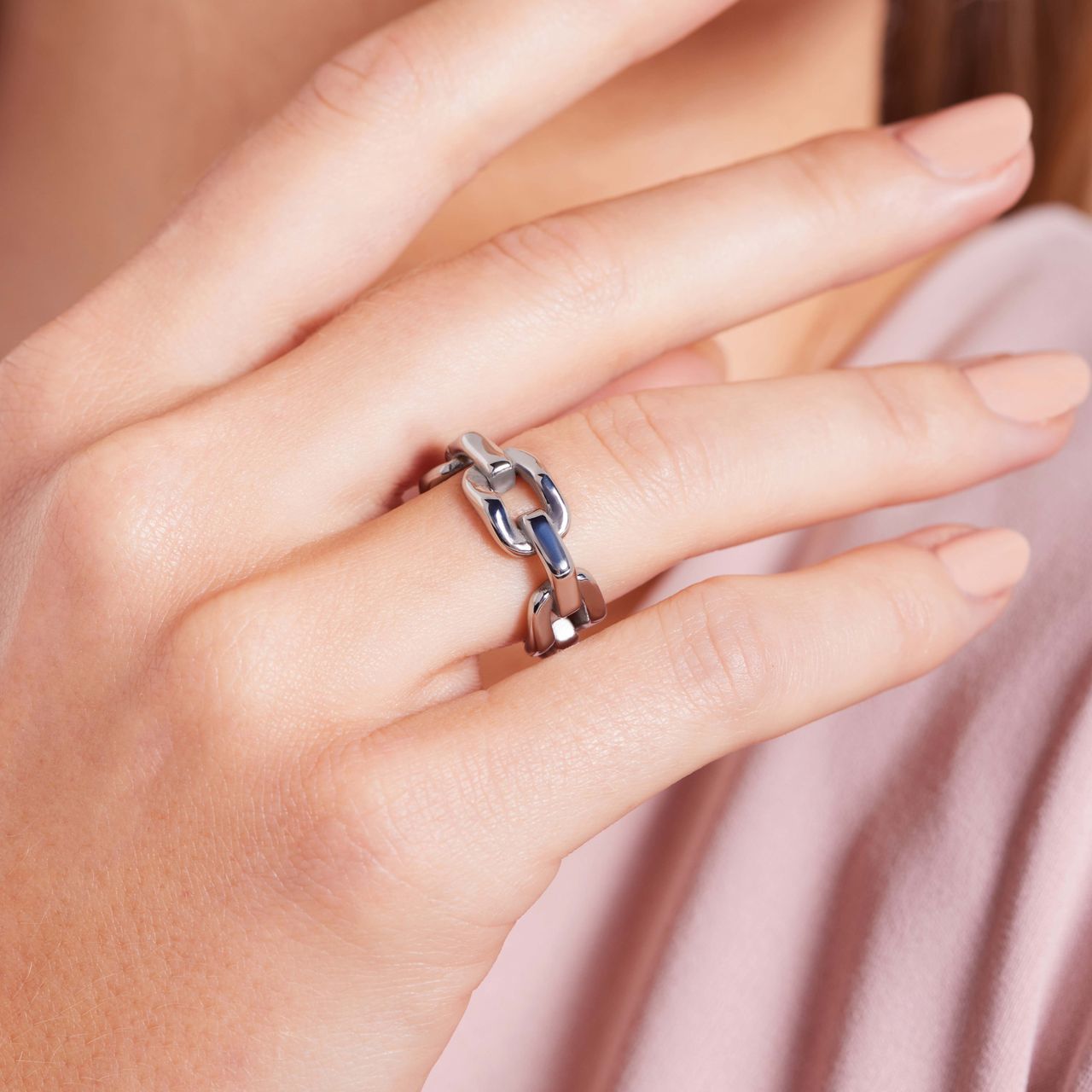 Stainless steel ring Iva