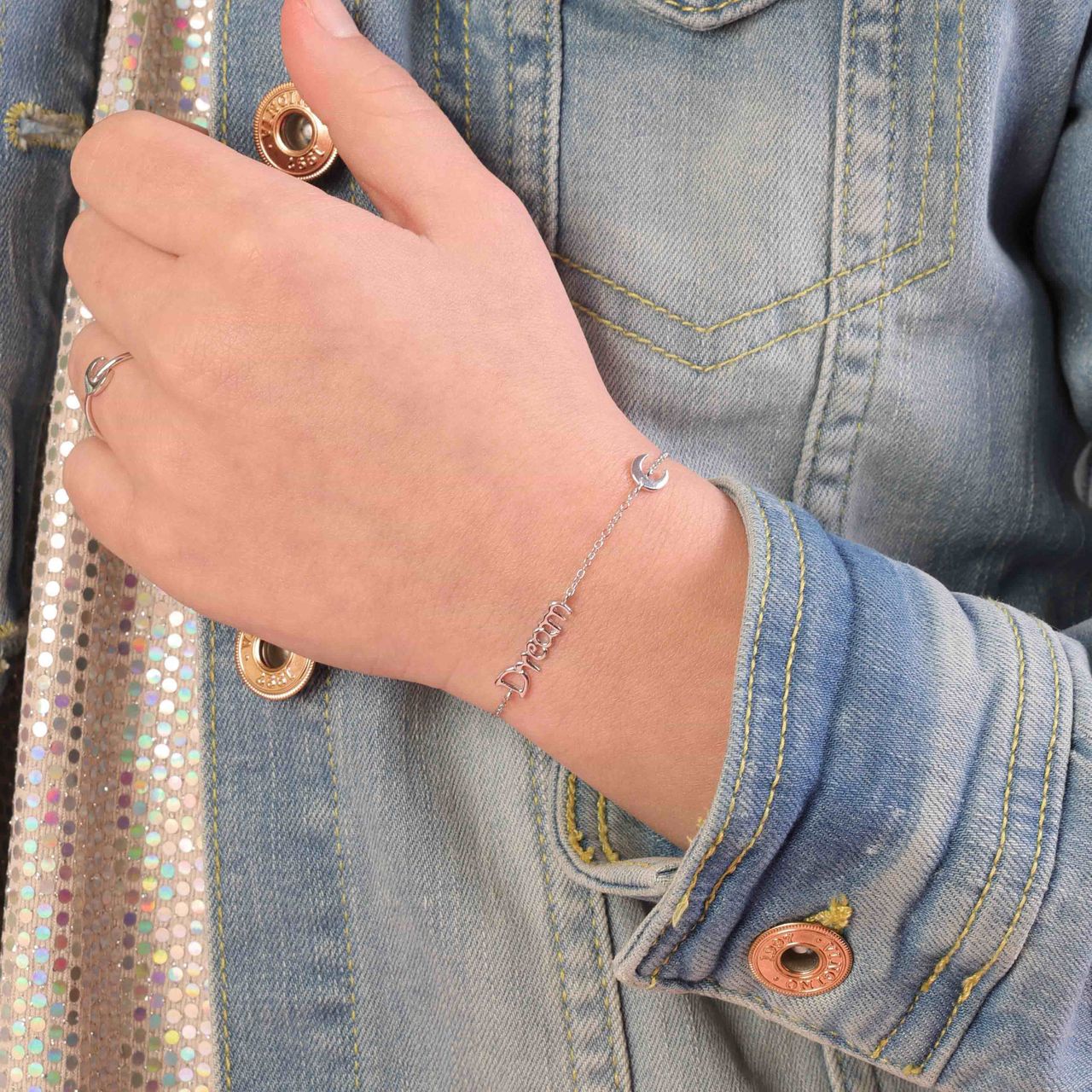 Zilveren armband moon-dream