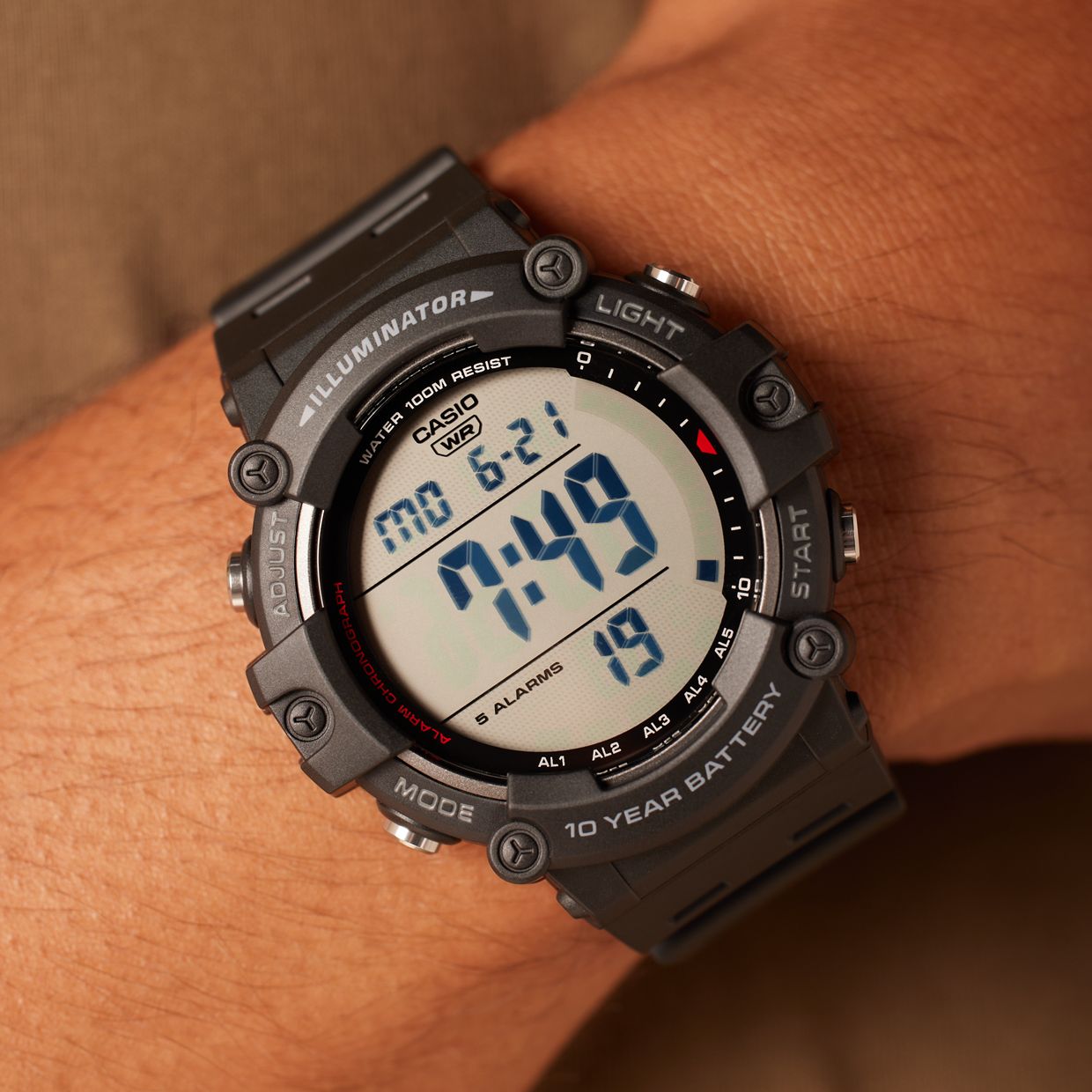 CASIO COLL SPORTS, schwarz, Harz AE-1500WH-1AVEF