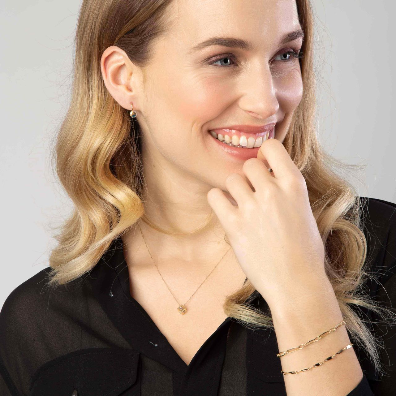 18 Karaat geelgouden armband fantasie