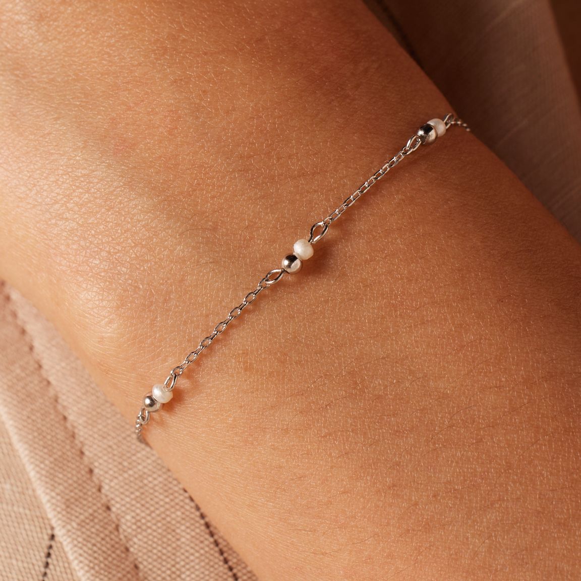 Zilveren armband zoetwaterparels