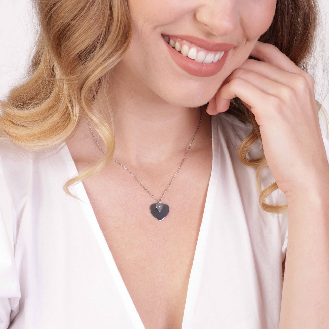 Stainless steel dubbele ketting