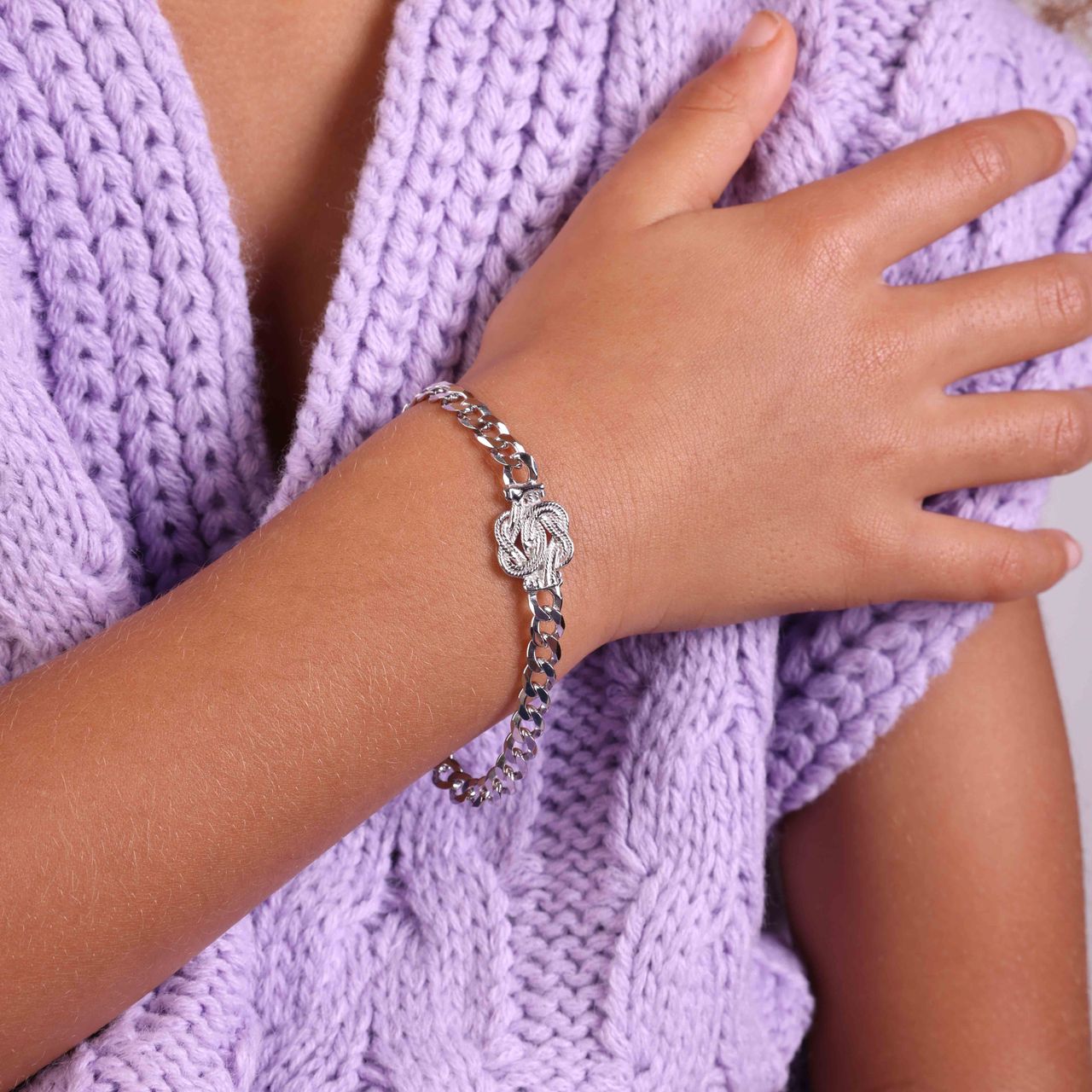 Armband, 925 Silber, Surinam-Teppichklopfer